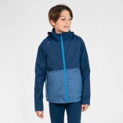 KIDS' WATERPROOF RUNNING JACKET WITH DETACHABLE LAYER - KIPRUN 3 IN 1