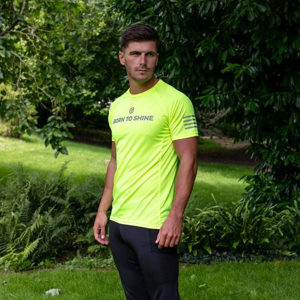 Proviz Born To Shine Men's Short Sleeve Reflective Active Top 4 Proviz Born To Shine Men's Short Sleeve Reflective Active Top - Image 2