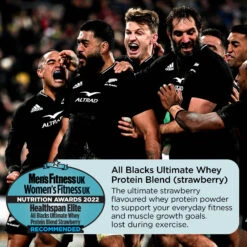 Healthspan Elite All Blacks Ultimate Whey Protein Muscle Growth 750g Strawberry -Sports Shop k0755d78fa41ae065159082145e88b5d1
