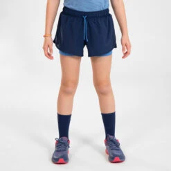 KIPRUN DRY+ Girl's Breathable 2-in-1 Tight Running Shorts -Sports Shop k0a771faa6ece20dc693eb11ab17bcafe
