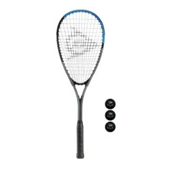 Dunlop Sonic Lite Ti Squash Racket + 3 Balls
