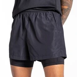 Dare 2b Mens Recreate II 2 In 1 Shorts (Black) -Sports Shop k127779318ac105ceed5d89c874042827