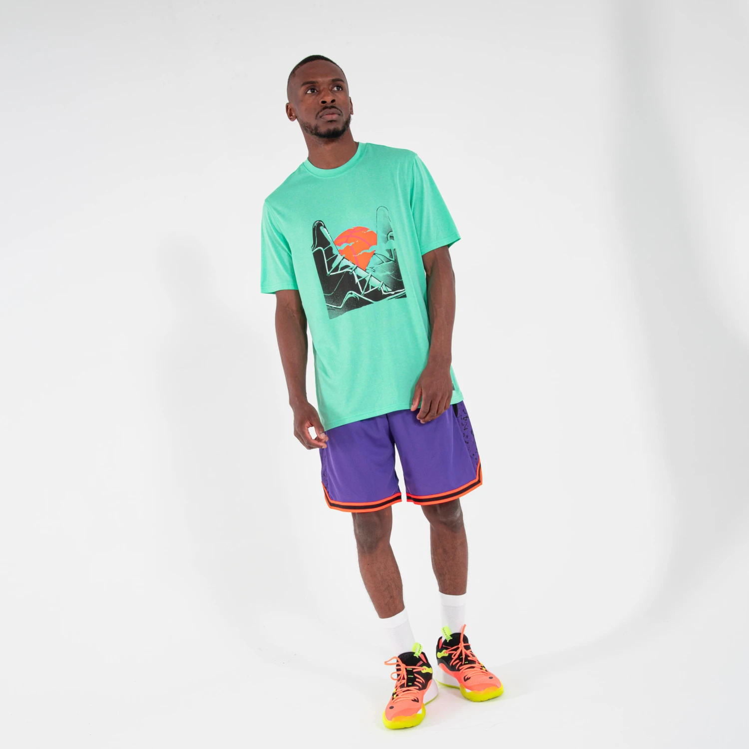 Men's Basketball T-Shirt TS500 Fast 21 Men's Basketball T-Shirt TS500 Fast - Image 19