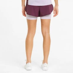 Puma Womens/Ladies Run 2 In 1 Shorts (Grape Wine Purple/Lavender Fog) -Sports Shop k187e966499bbe2e04b855c1b4cede4e2