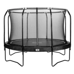 14ft Salta Black Round Premium Edition Trampoline With Enclosure