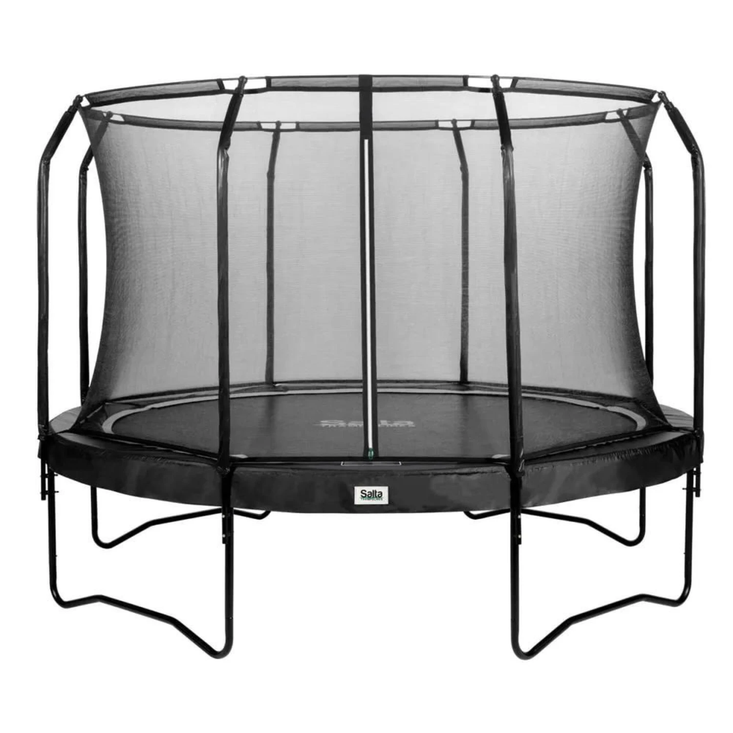 14ft Salta Black Round Premium Edition Trampoline With Enclosure 3 14ft Salta Black Round Premium Edition Trampoline With Enclosure