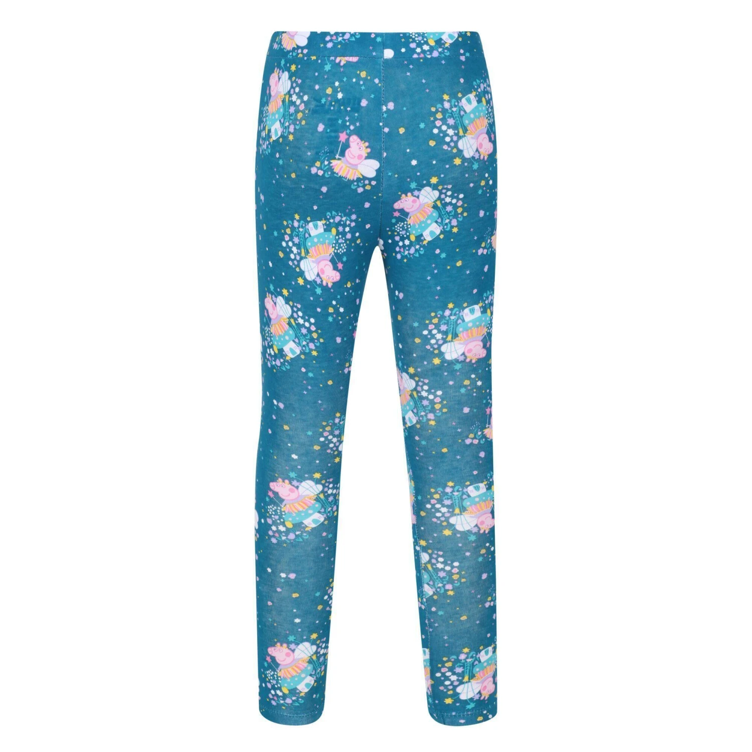 Regatta Baby Flower Peppa Pig Leggings (Lilac Bloom/Gulfstream) 4 Regatta Baby Flower Peppa Pig Leggings (Lilac Bloom/Gulfstream) - Image 2