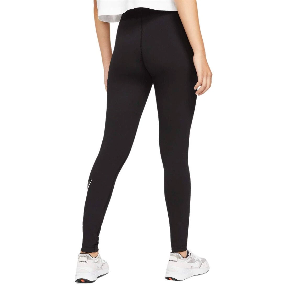 Nike Womens/Ladies Essential Printed High Waist Sports Leggings (Black) 4 Nike Womens/Ladies Essential Printed High Waist Sports Leggings (Black) - Image 2