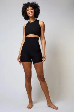 Extra Strong Compression Micron Shorts With High Waisted Tummy Control Black 10 Extra Strong Compression Micron Shorts With High Waisted Tummy Control Black -Sports Shop k25b1f7d2d5360049573004b78897c0cc