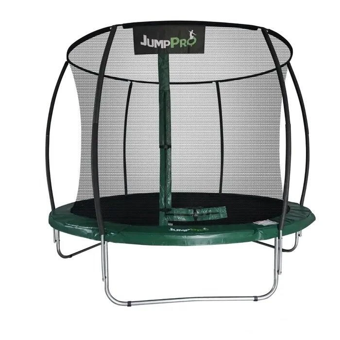 10ft JumpPRO™ Xcite Green Round Trampoline With Enclosure 3 10ft JumpPRO™ Xcite Green Round Trampoline With Enclosure