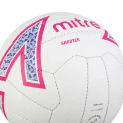 Mitre Shooter Netball (White/Pink/Purple) -Sports Shop k34e6ef731c98c98207a1fdba08ff46b9