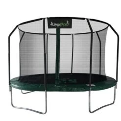 15ft X 10ft JumpPRO™ Xcite Green Oval Trampoline With Enclosure