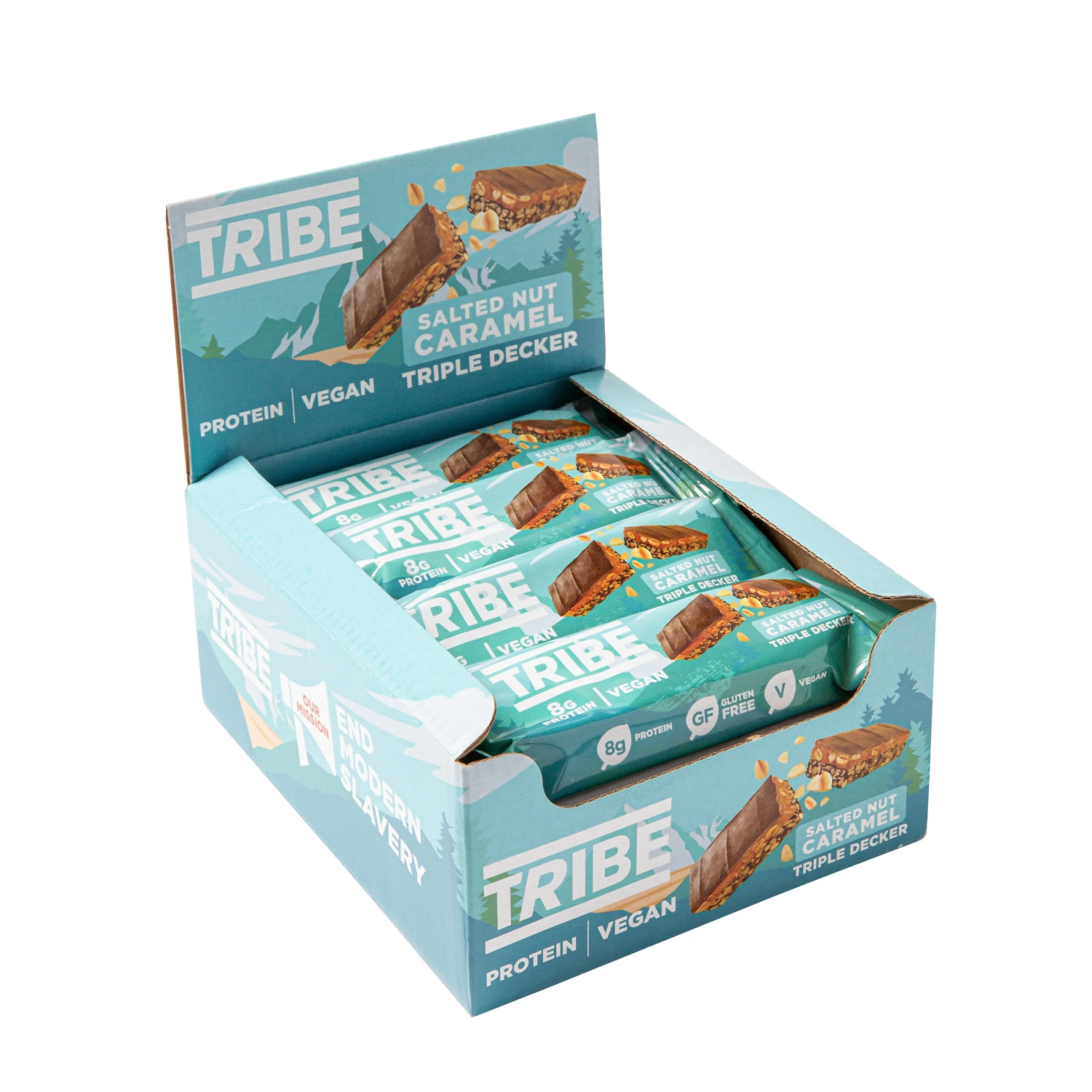 Plant Protein Bars -Peanut Salted Cara,e; Triple Decker - V, GF, DF (12 X 40g) 3 Plant Protein Bars -Peanut Salted Cara,e; Triple Decker - V, GF, DF (12 X 40g)