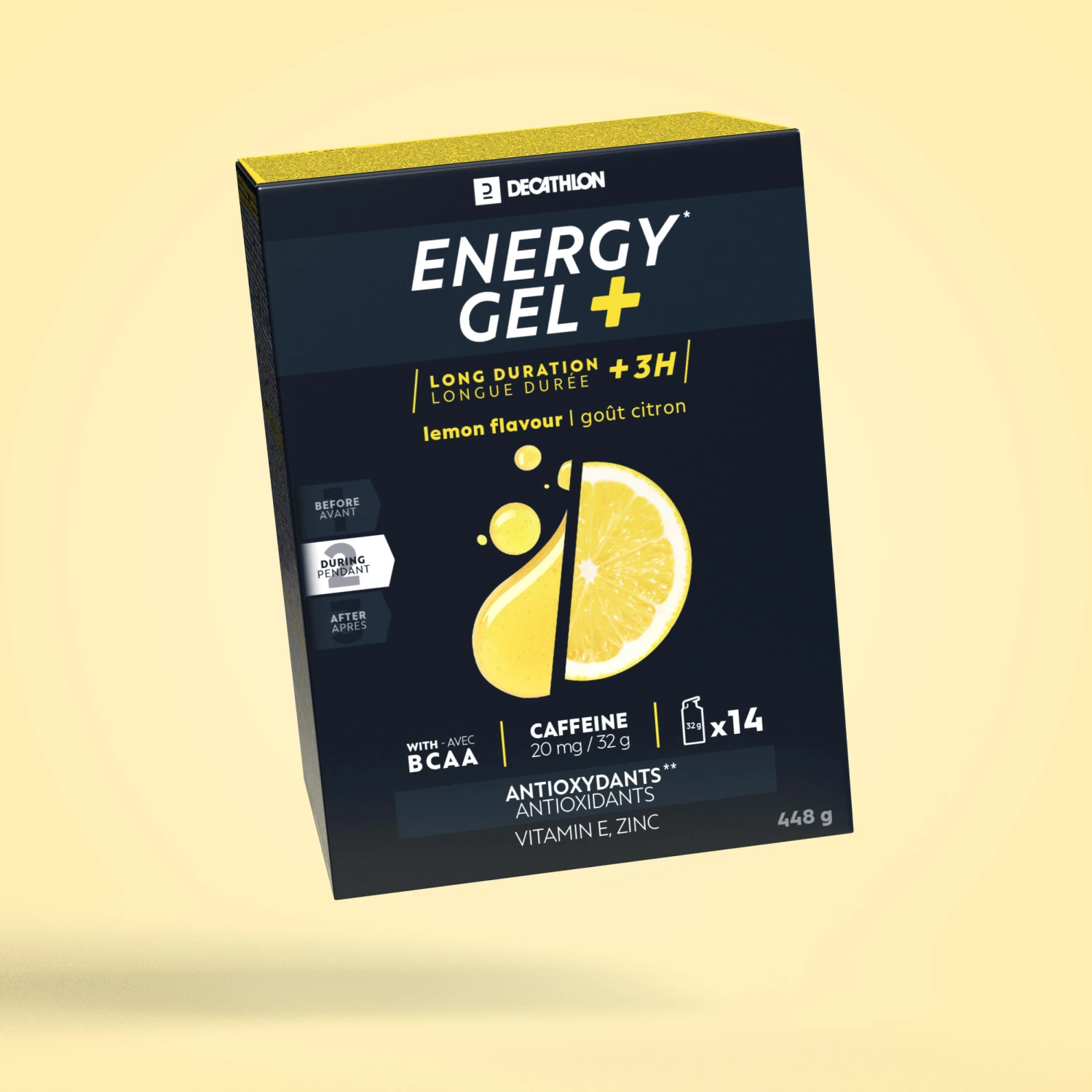 Decathlon ECOSIZE LONG DISTANCE ENERGY GEL LEMON 14X32GR 3 Decathlon ECOSIZE LONG DISTANCE ENERGY GEL LEMON 14X32GR