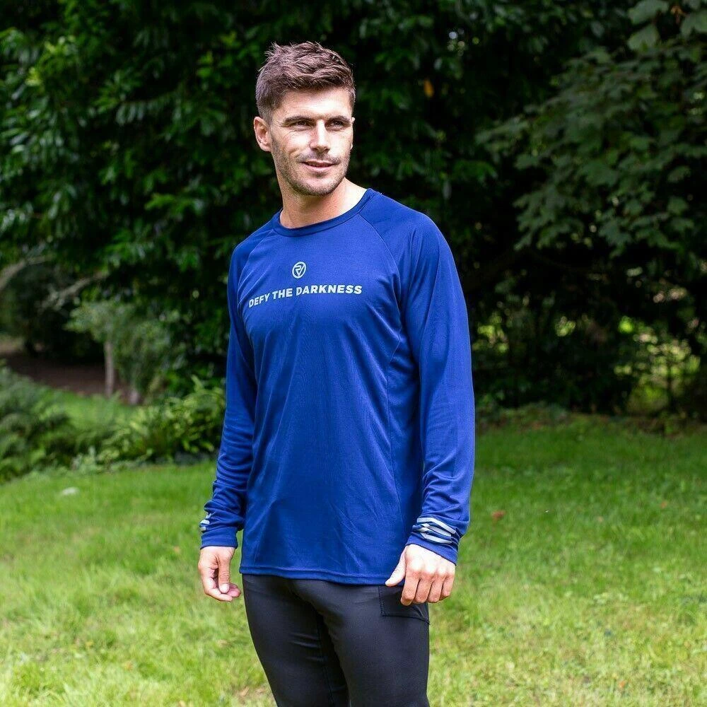 Proviz Defy The Darkness Men's Reflective Long Sleeve Active Sports Top 6 Proviz Defy The Darkness Men's Reflective Long Sleeve Active Sports Top - Image 4