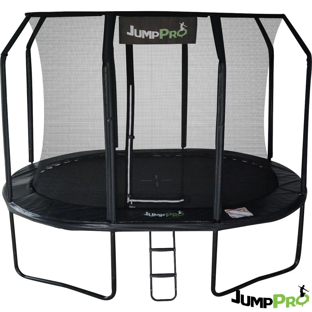 12ft X 8ft JumpPRO™ Xcel Black Oval Trampoline With Enclosure 3 12ft X 8ft JumpPRO™ Xcel Black Oval Trampoline With Enclosure