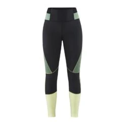 Craft Womens/Ladies Pro Charge Leggings (Black/Yellow/Green)