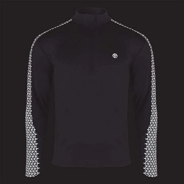 Proviz REFLECT360 Carbon Men's Reflective Long Sleeve 1/4 Zip Running Top 4 Proviz REFLECT360 Carbon Men's Reflective Long Sleeve 1/4 Zip Running Top - Image 2