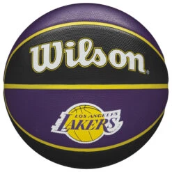 Wilson Size 7 Basketball NBA Team Tribute Lakers - Purple/Black