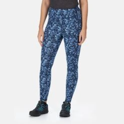 Regatta Womens/Ladies Holeen II Watercolour Leggings (Dark Denim) -Sports Shop k48769fb1688b652633f462cfbfed9f07