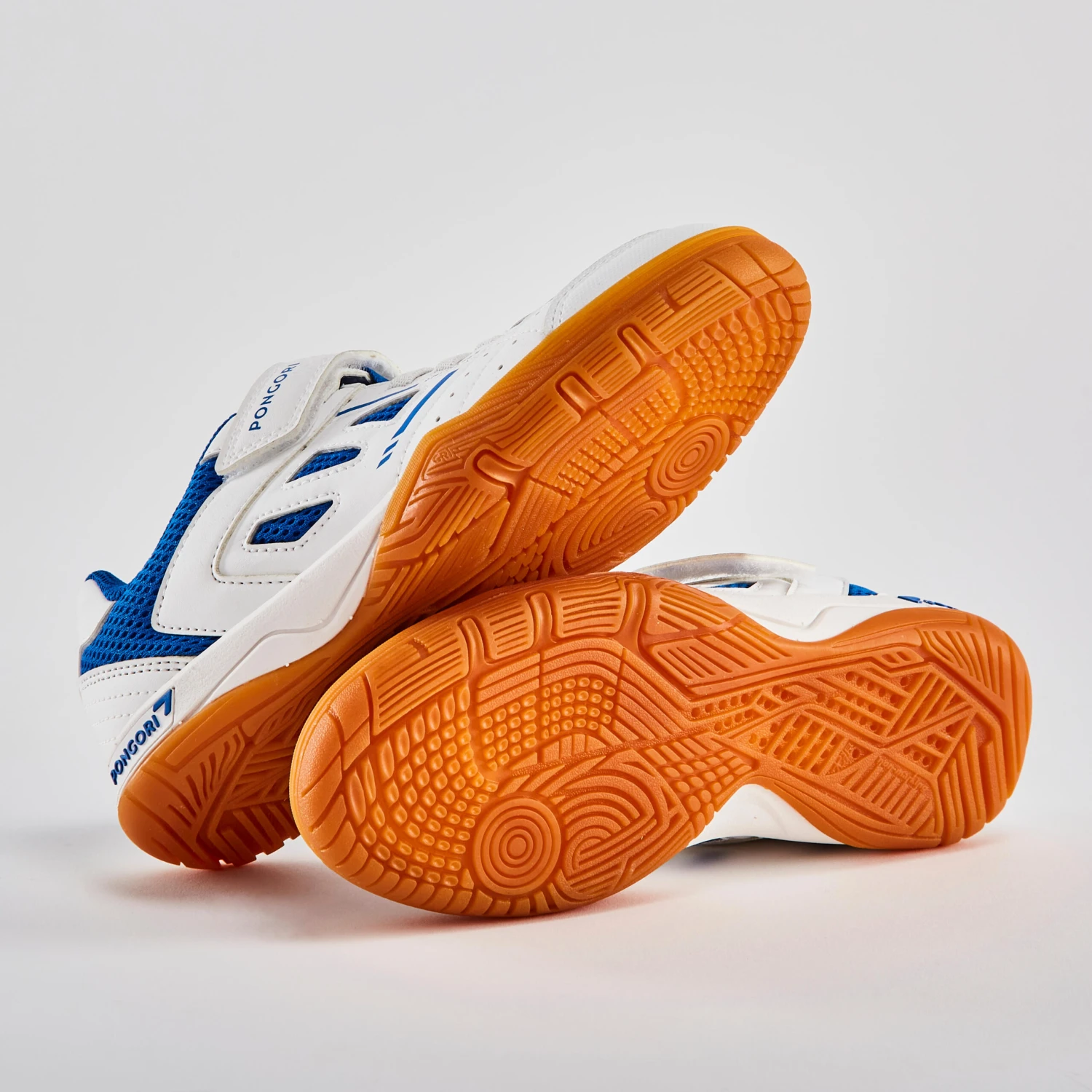 TABLE TENNIS SHOES TTS 500 JUNIOR WHITE BLUE 4 TABLE TENNIS SHOES TTS 500 JUNIOR WHITE BLUE - Image 2