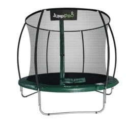 8ft JumpPRO™ Xcite Green Round Trampoline With Enclosure