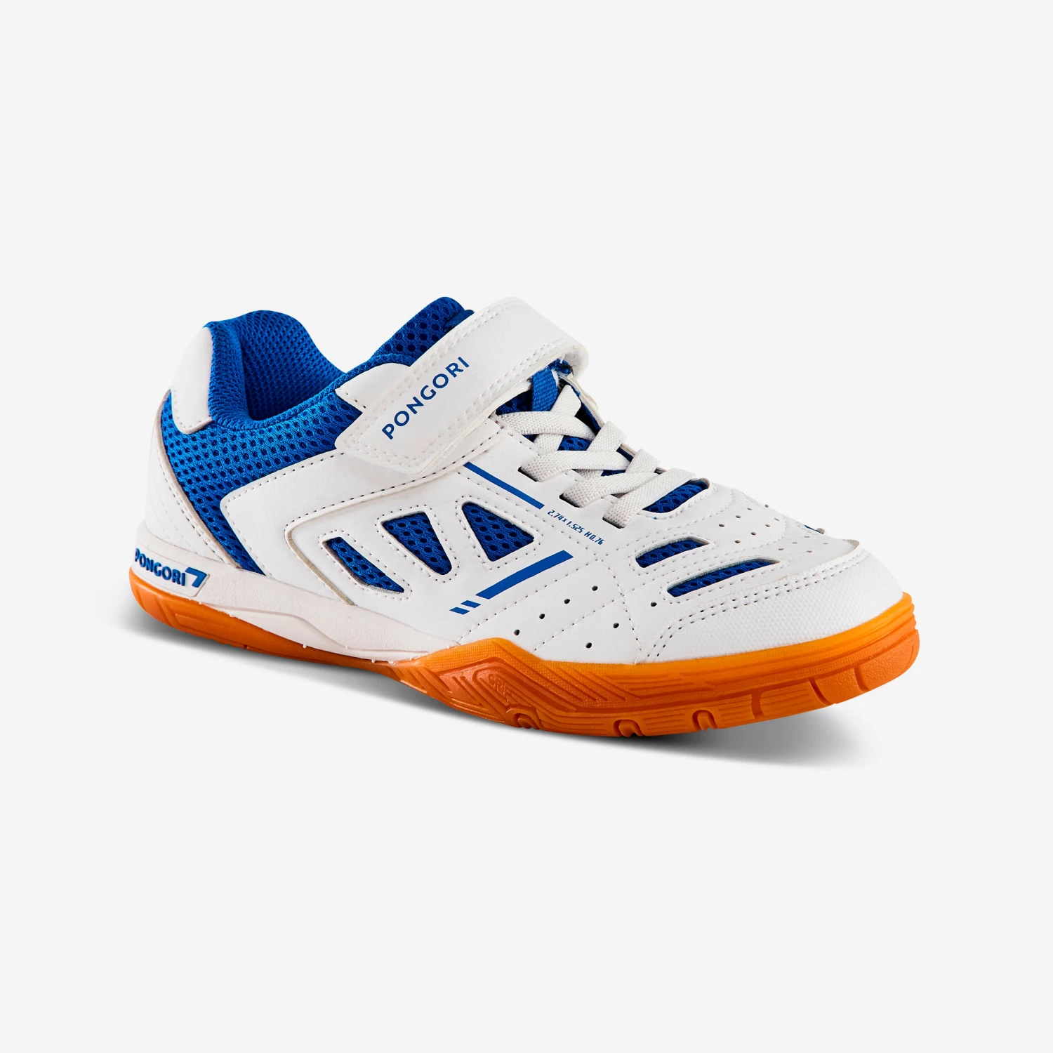 TABLE TENNIS SHOES TTS 500 JUNIOR WHITE BLUE 7 TABLE TENNIS SHOES TTS 500 JUNIOR WHITE BLUE - Image 5