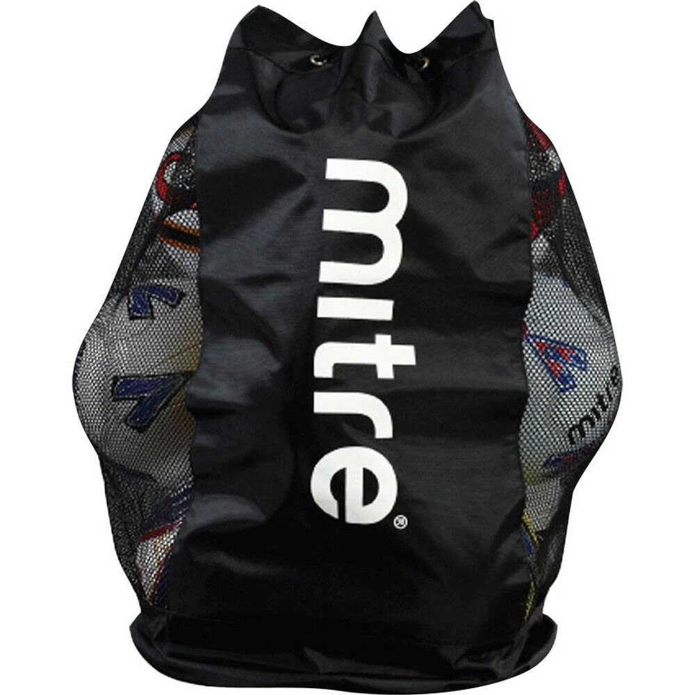 Mitre 12 Ball Football Bag (Black/White) 5 Mitre 12 Ball Football Bag (Black/White) - Image 3