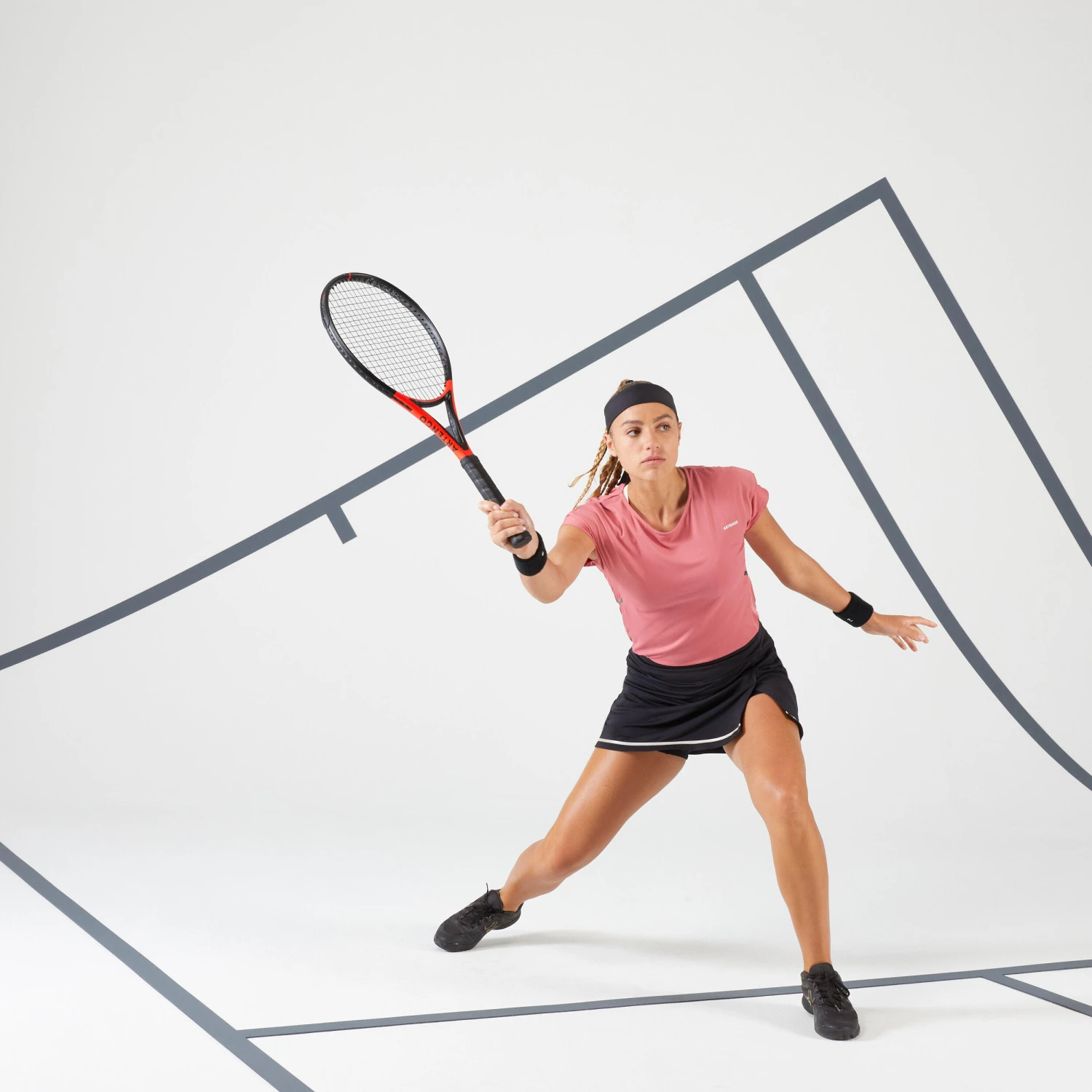 Artengo Women's Dry Crew Neck Soft Tennis T-Shirt Dry 500 8 Artengo Women's Dry Crew Neck Soft Tennis T-Shirt Dry 500 - Image 6