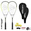 Dunlop Hyper Lite Squash Racket Twin Set Inc Protective Covers & 3 Squash Balls 1 Dunlop Hyper Lite Squash Racket Twin Set Inc Protective Covers & 3 Squash Balls -Sports Shop k5c648f46e87bd323335f0f7f8bbdfca2