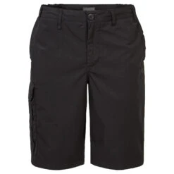 Craghoppers Mens Expert Kiwi Long Length Cargo Shorts (Black)