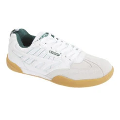 Hi-Tec Mens Non Marking Squash Classic Leather Trainers (White)