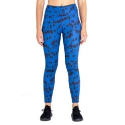 Dare 2b Womens/Ladies Influential Tie Dye Recycled Leggings (Space Blue) -Sports Shop k6512a1685684443deddcb2269f630f21
