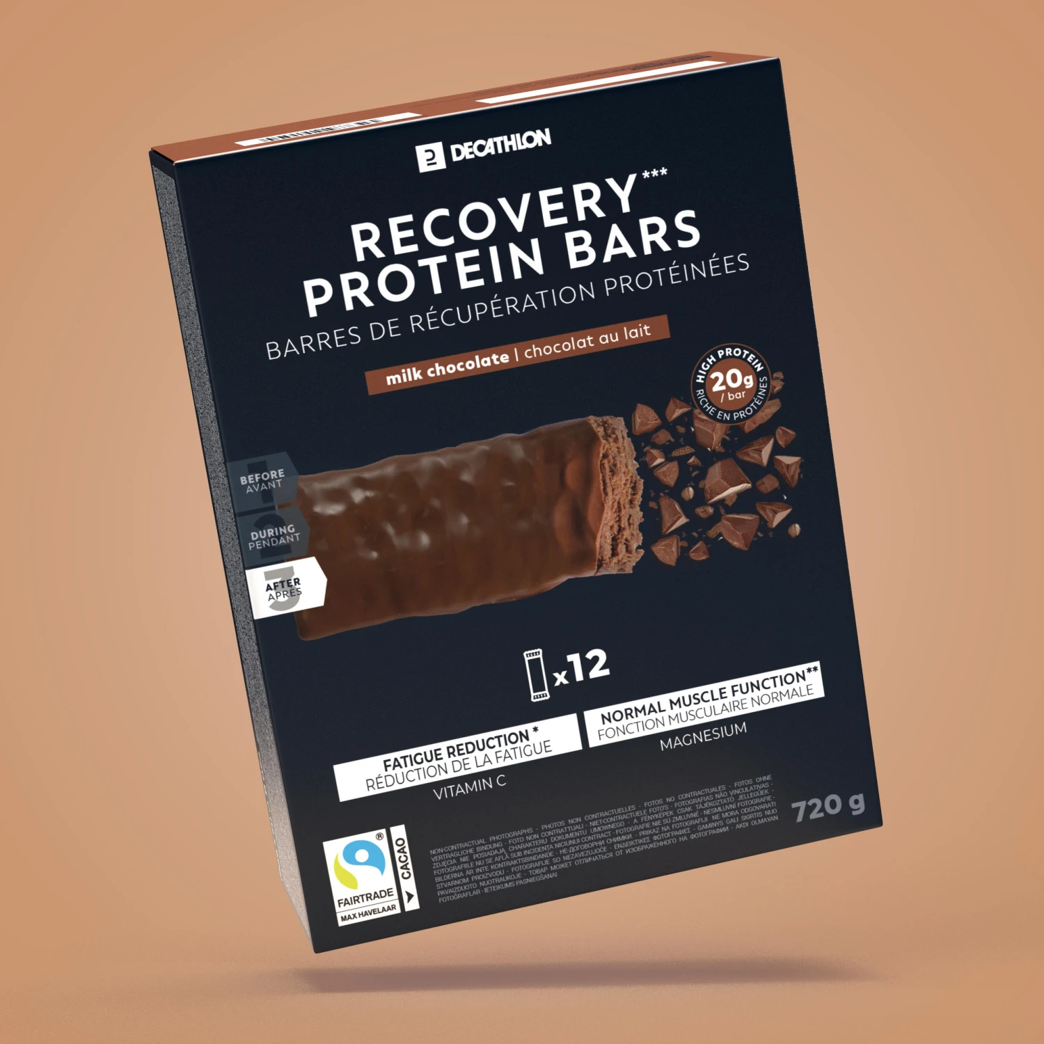 Decathlon Protein Recovery Bar *12 Chocolate / Caramel 5 Decathlon Protein Recovery Bar *12 Chocolate / Caramel - Image 3