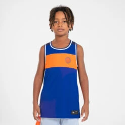 Kids' Reversible Sleeveless Basketball Jersey T500R -Sports Shop k684325f1f76c7d7e4b469b78039b17e6