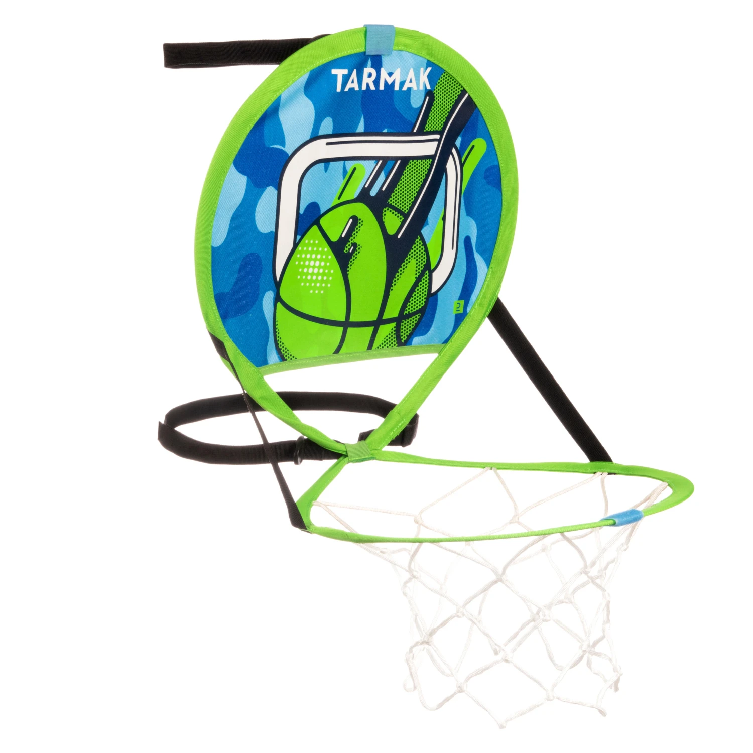 Kids' Wall-Mounted Portable Basketball Basket With Ball Hoop 100 - Green/Blue 6 Kids' Wall-Mounted Portable Basketball Basket With Ball Hoop 100 - Green/Blue - Image 4