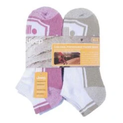 Jeep 6 Pairs Ladies Performance Polyester Ankle Trainer Socks -Sports Shop k695a3a530a95835f78d0fa3ef7824fee