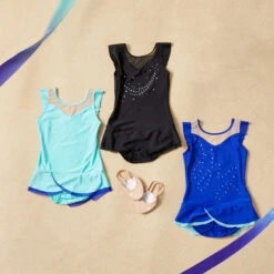 Microfibre Rhythmic Gymnastics Demi-Pointe Shoes -Sports Shop k69f89f4ce2e9119aa9e6c6404eeeed36