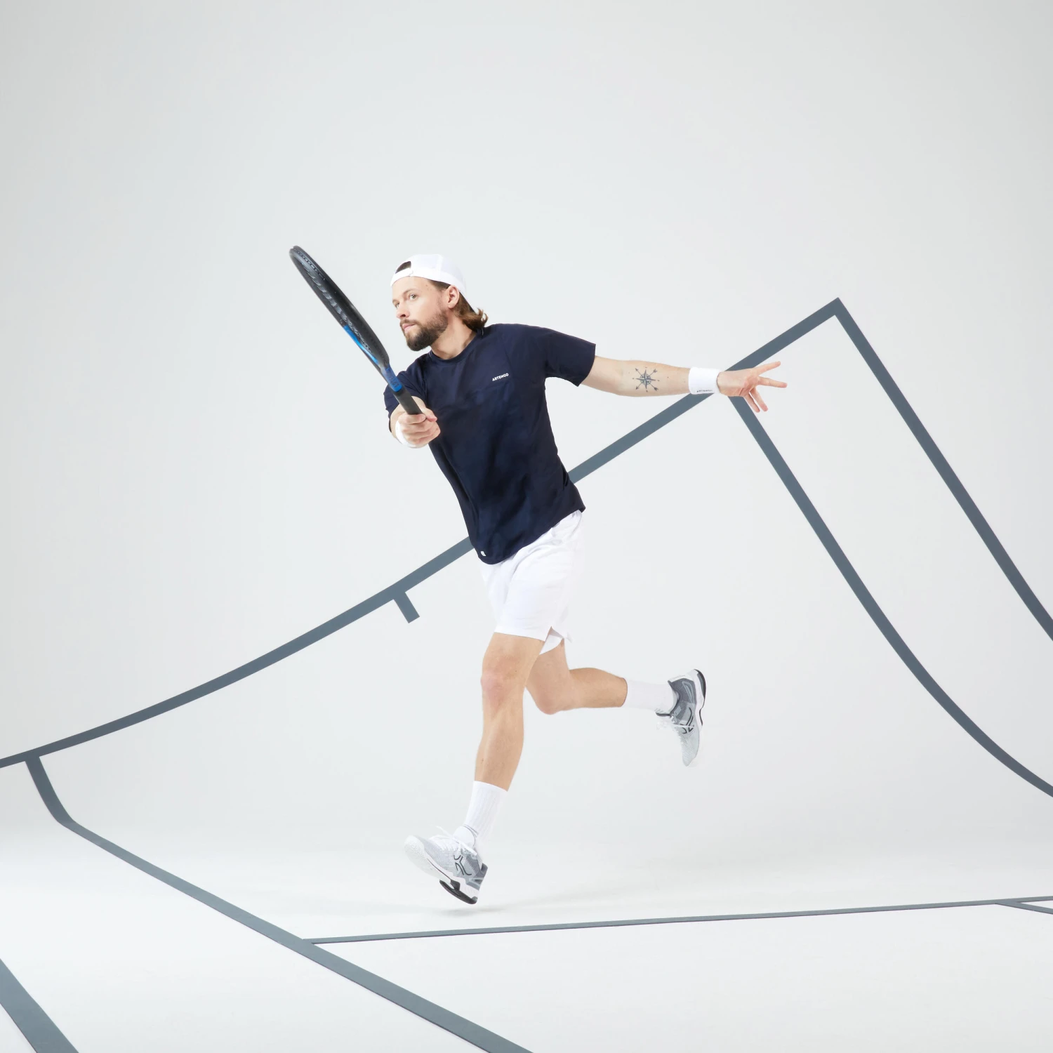 Artengo Men's Tennis Short-Sleeved T-Shirt TTS Dry RN 7 Artengo Men's Tennis Short-Sleeved T-Shirt TTS Dry RN - Image 5