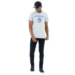 NEW ERA Men's/Women's Short-Sleeved Cotton T-Shirt - Golden State Warriors/Grey