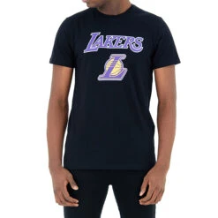 NEW ERA Men's/Women's Short-Sleeved NBA T-Shirt - Los Angeles Lakers/Black -Sports Shop k7a9818ef44859c5ba44ed1bd63863b86