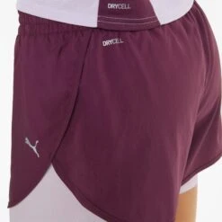 Puma Womens/Ladies Run 2 In 1 Shorts (Grape Wine Purple/Lavender Fog) -Sports Shop k815d78803c8ad94ca2217330457bcbc9