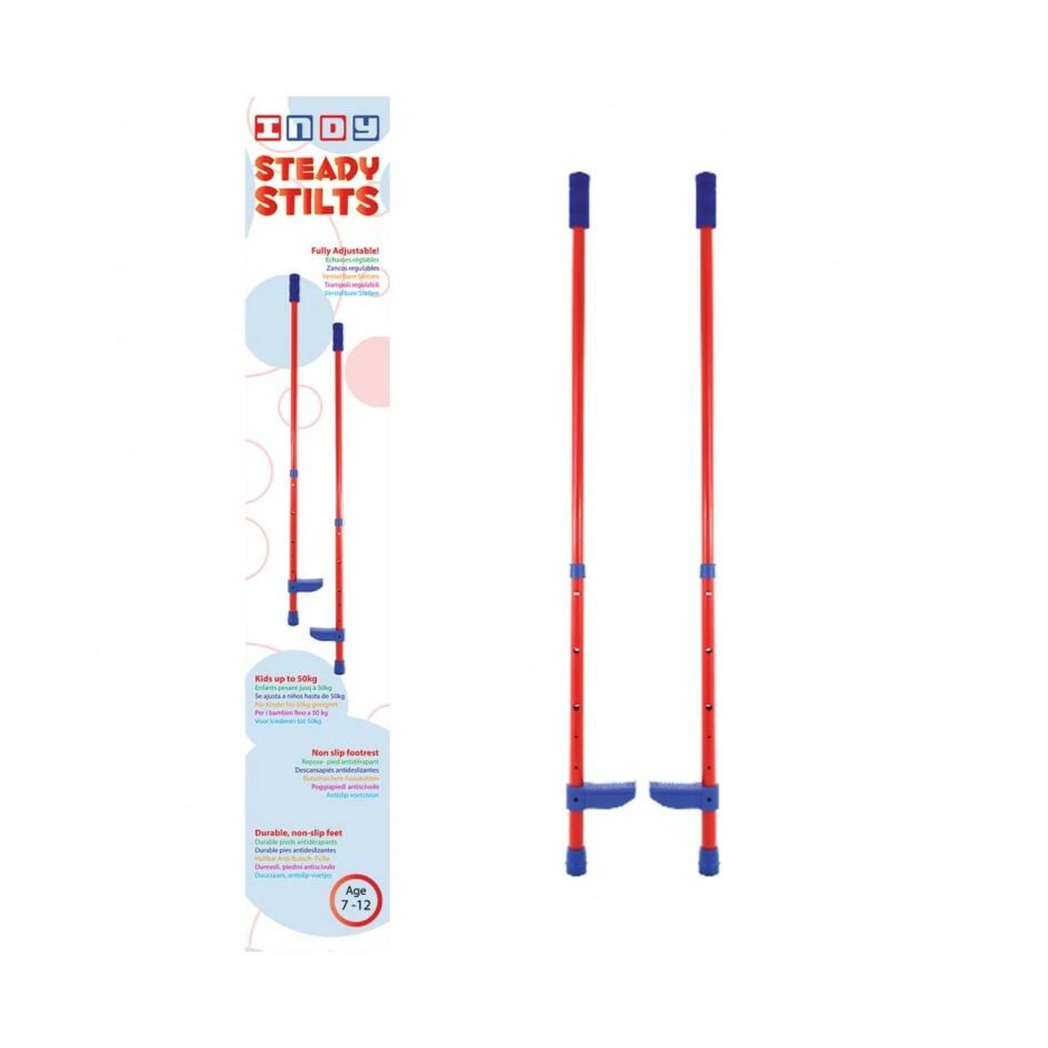 Indy Steady Steel Adjustable Hand Held Walking Junior Stilts 3 Indy Steady Steel Adjustable Hand Held Walking Junior Stilts