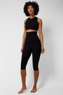 Extra Strong Compression Capri With High Waisted Tummy Control Black 11 Extra Strong Compression Capri With High Waisted Tummy Control Black -Sports Shop k8ae5b583752e7dc5486e5eefa27d9080