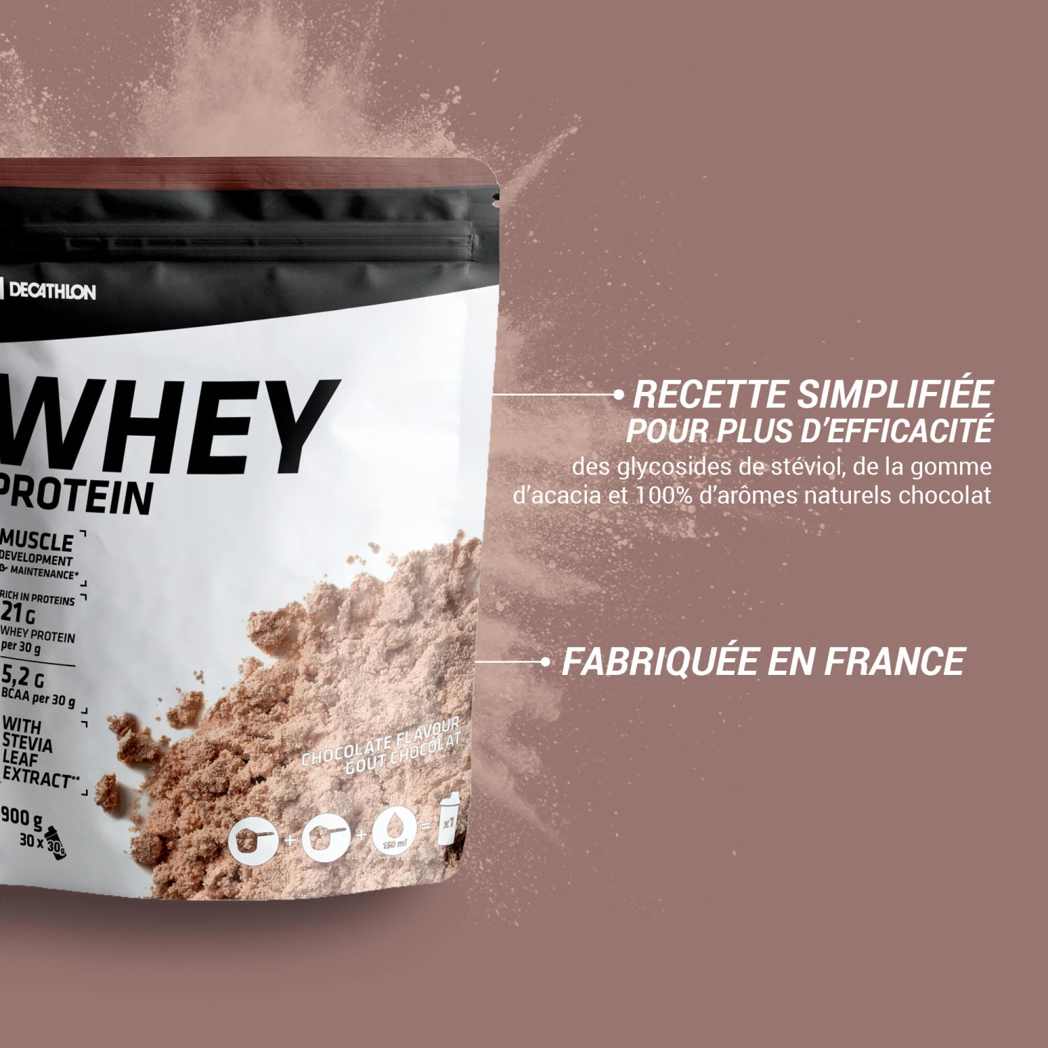 Whey Protein 900 G - Chocolate 5 Whey Protein 900 G - Chocolate - Image 3
