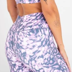 Dare 2b Womens/Ladies Influential Tie Dye Recycled Leggings (Dusty Lavender) -Sports Shop k8d54a2e1ea329bdabb2a6cde937ba1b2