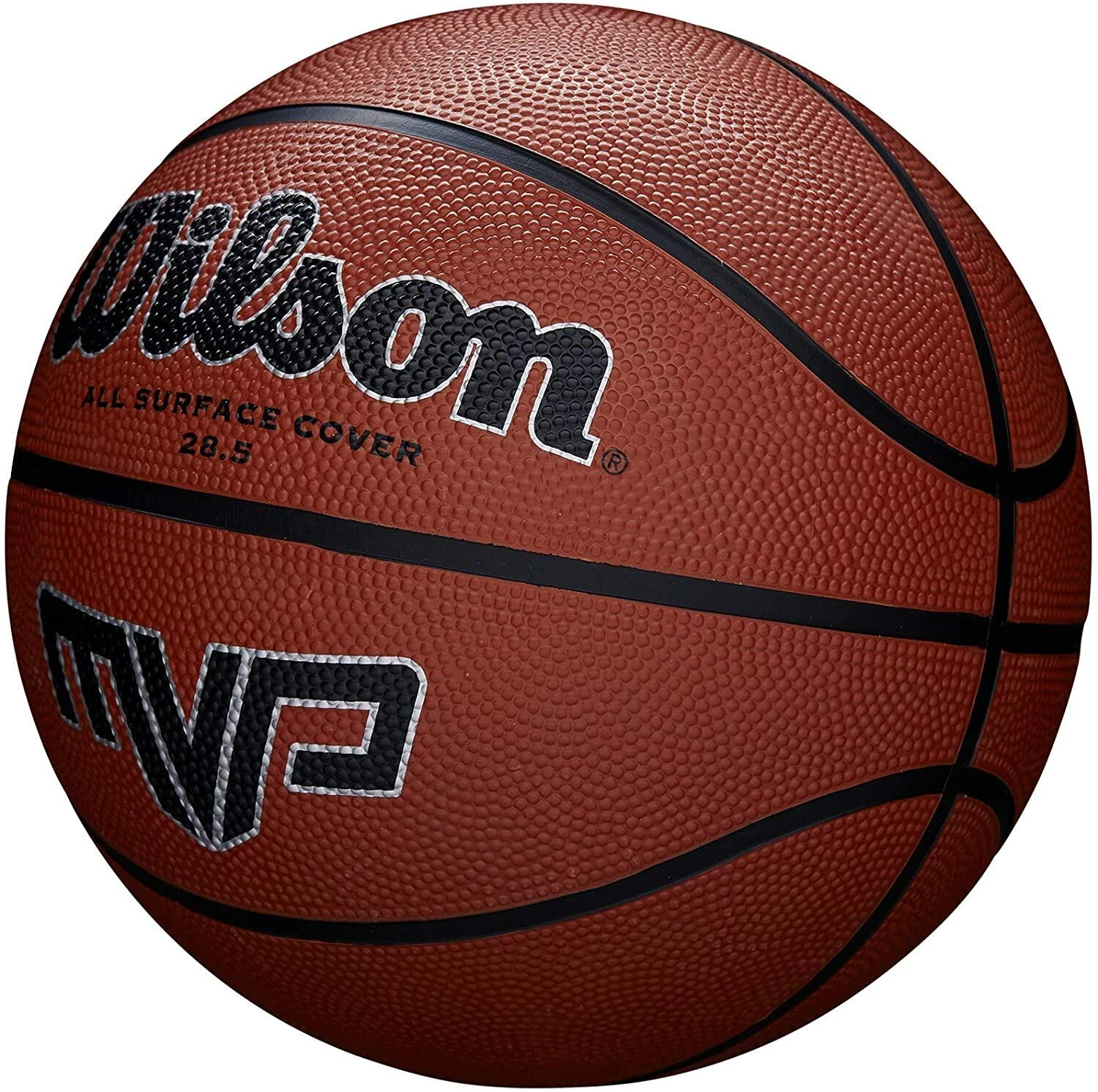 WILSON MVP OUTDOOR BASKETBALL RUBBER IN BROWN SIZE 7 4 WILSON MVP OUTDOOR BASKETBALL RUBBER IN BROWN SIZE 7 - Image 2