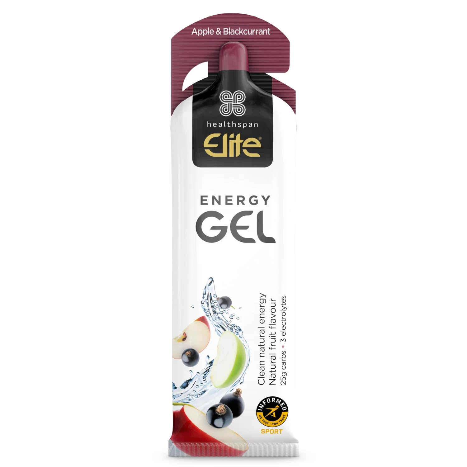 Healthspan Elite Energy Gel Apple & Blackcurrant 24 Sachets 4 Healthspan Elite Energy Gel Apple & Blackcurrant 24 Sachets - Image 2