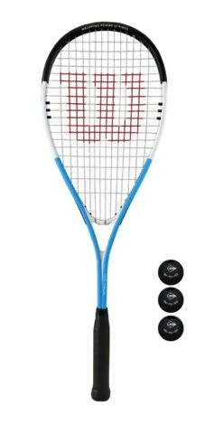 Wilson Ultra XP Squash Racket With Wilson Protective Cover & 3 Squash Balls