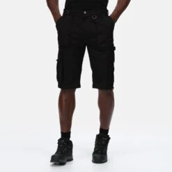 Regatta Mens Pro Utility Cargo Shorts (Black) -Sports Shop k929529c6831f55bafde788cc36850a3c